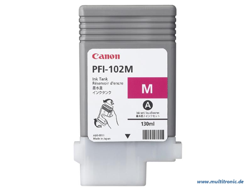 CANON PFI 102 M Dye Based Magenta Tintenbehälter
