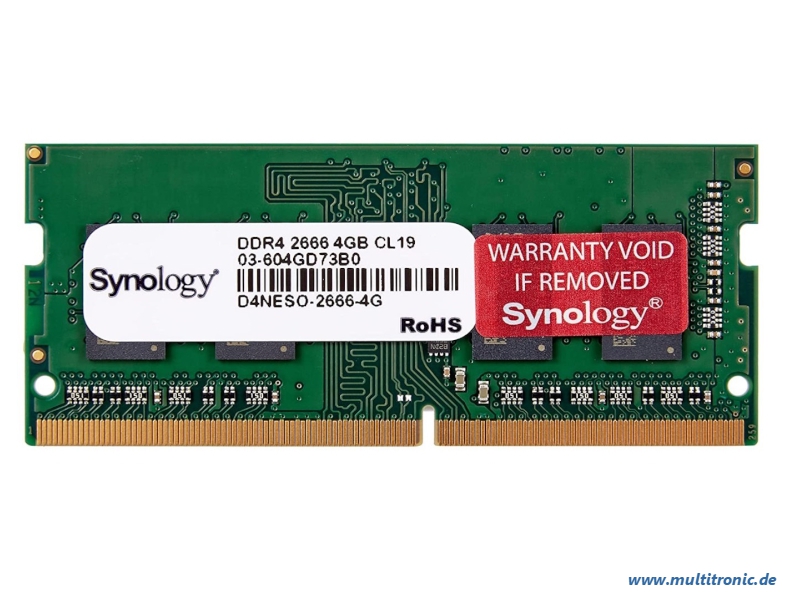 SYNOLOGY RAM Modul D4NESO-2666-4G DDR4-2666 non-ECC unbuffered SO-DIMM